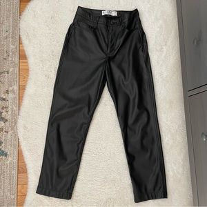 Hollister Black Leather Pants
